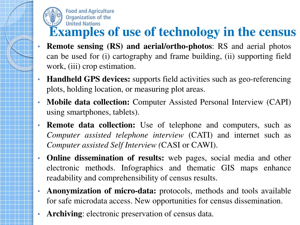examples of use of technology in the census