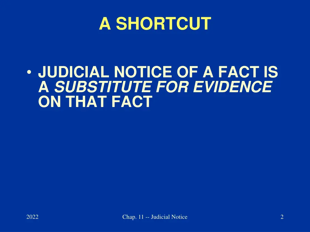 a shortcut