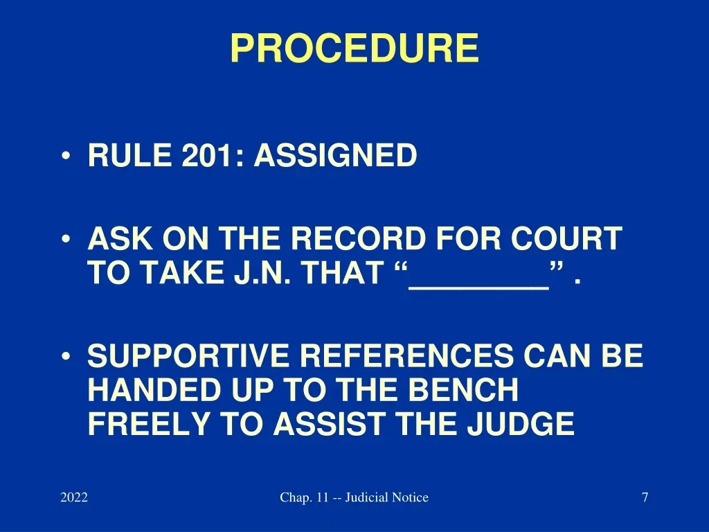 procedure