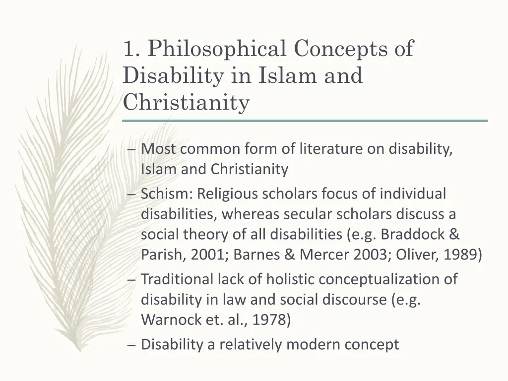 1 philosophical concepts of disability in islam