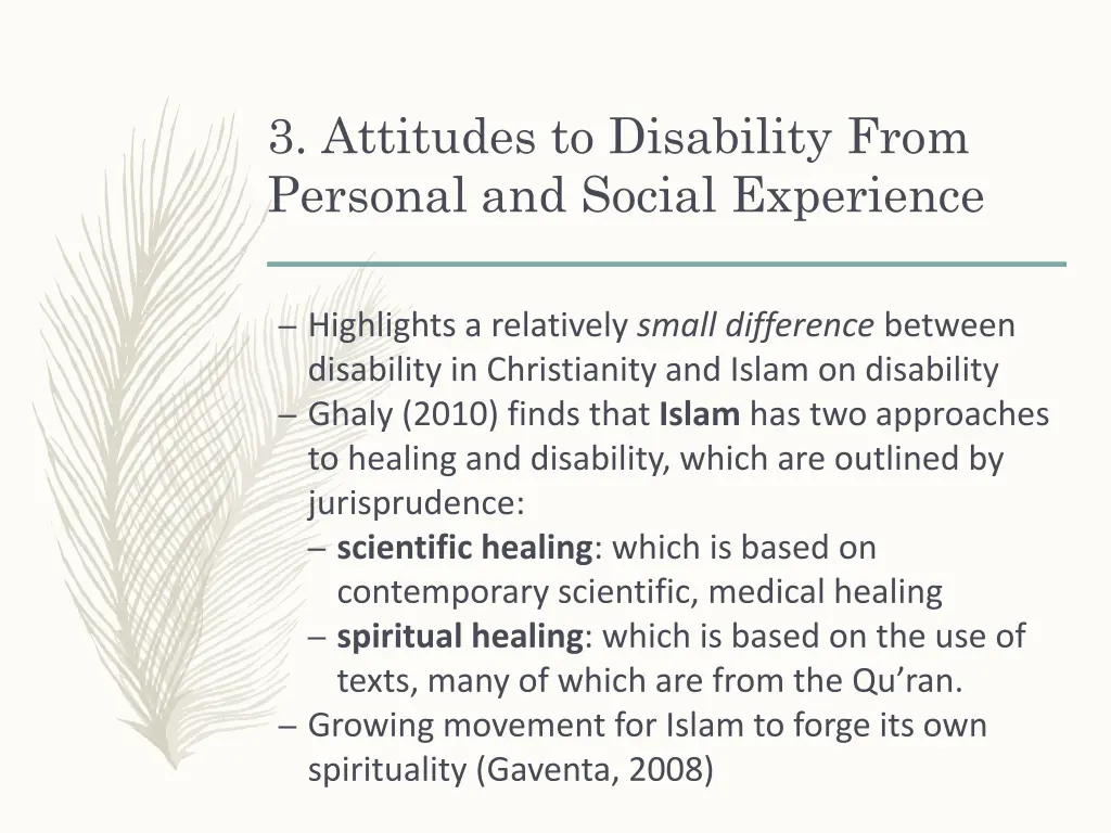 3 attitudes to disability from personal