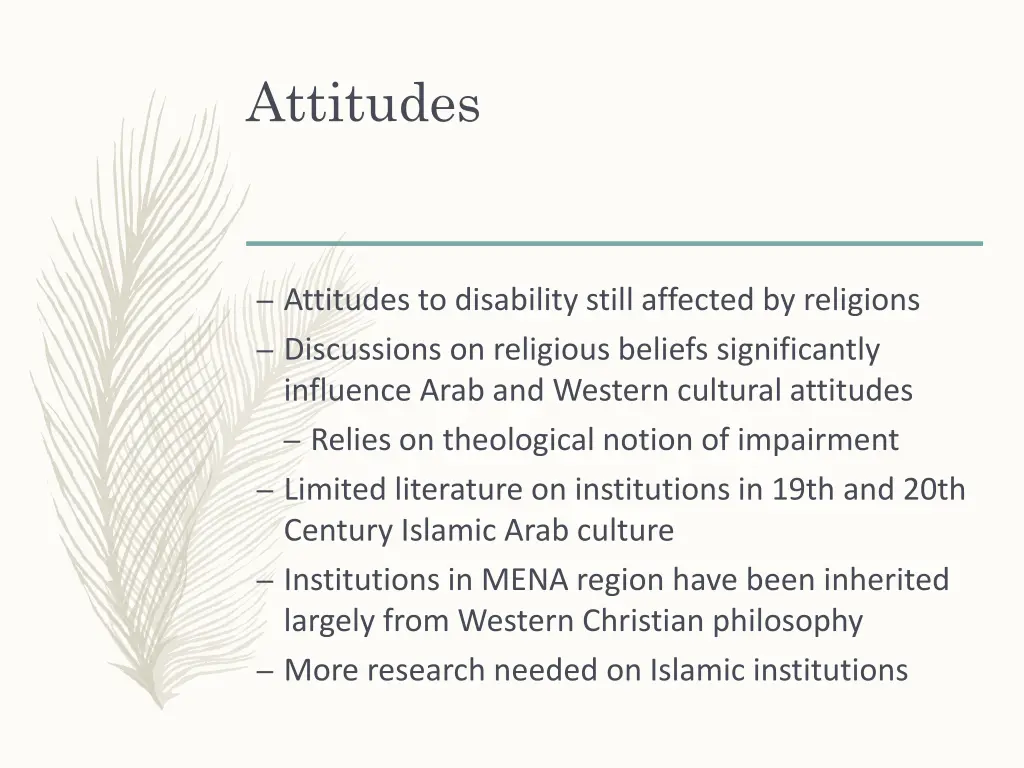 attitudes