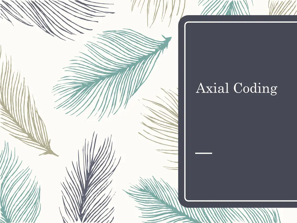 axial coding
