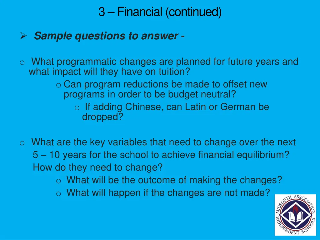 3 financial continued 7