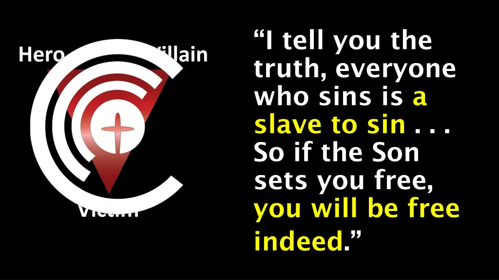 i tell you the truth everyone who sins is a slave