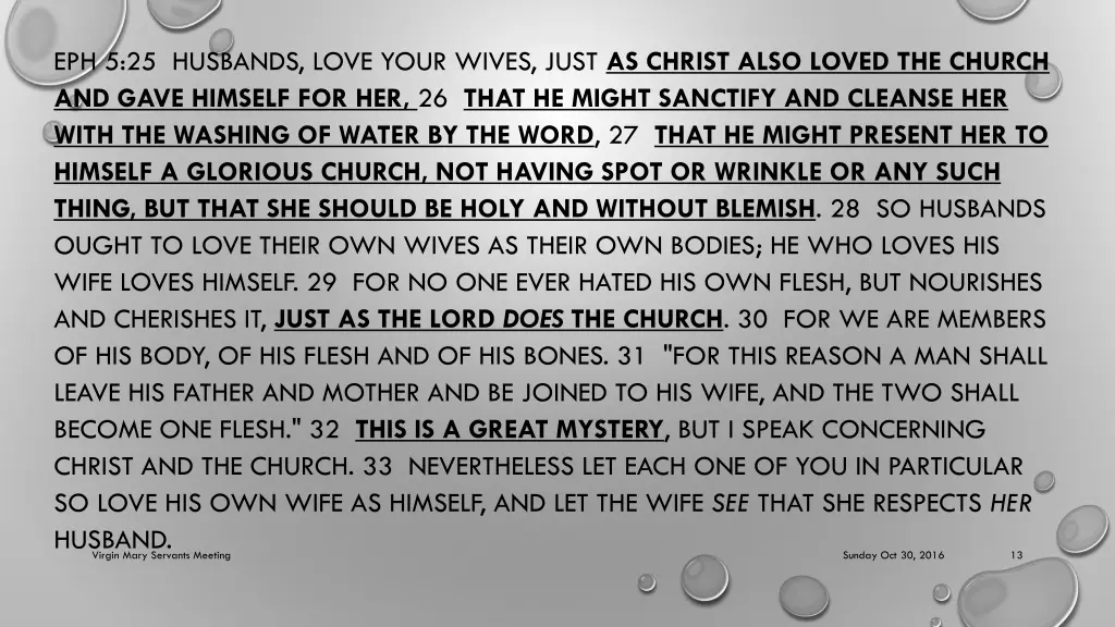 eph 5 25 husbands love your wives just as christ
