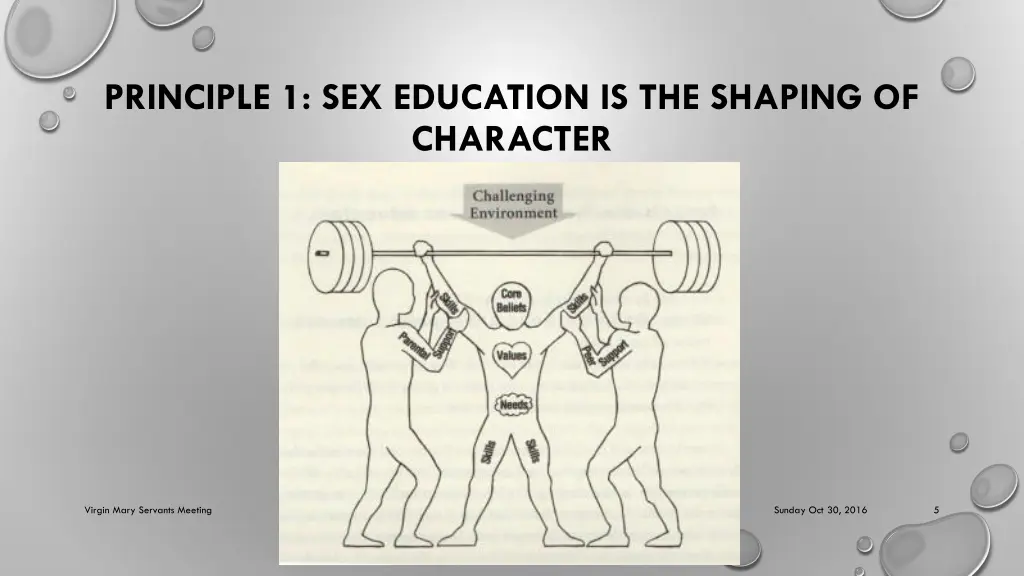 principle 1 sex education is the shaping
