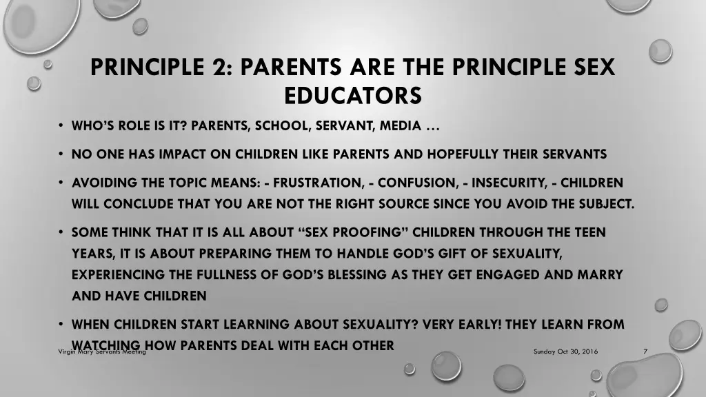principle 2 parents are the principle