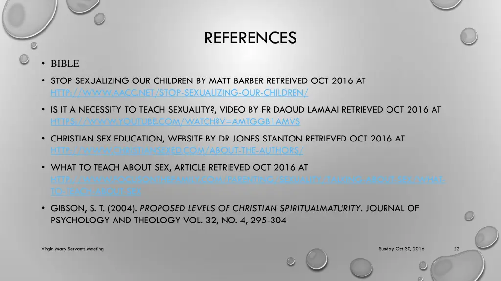 references
