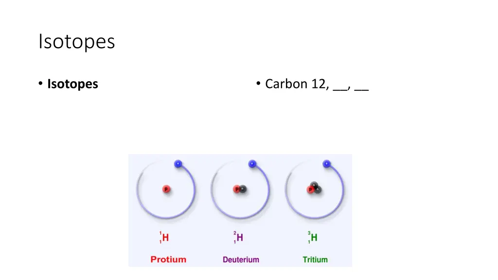 isotopes