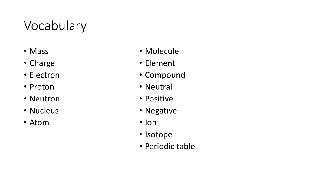 vocabulary