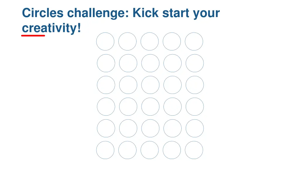 circles challenge kick start your creativity