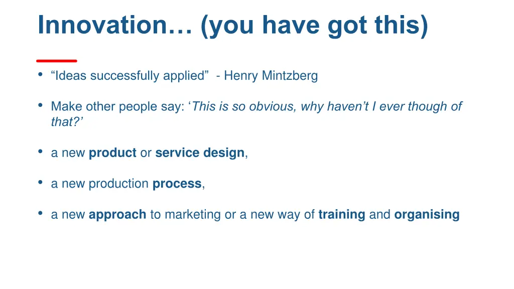 innovation you have got this