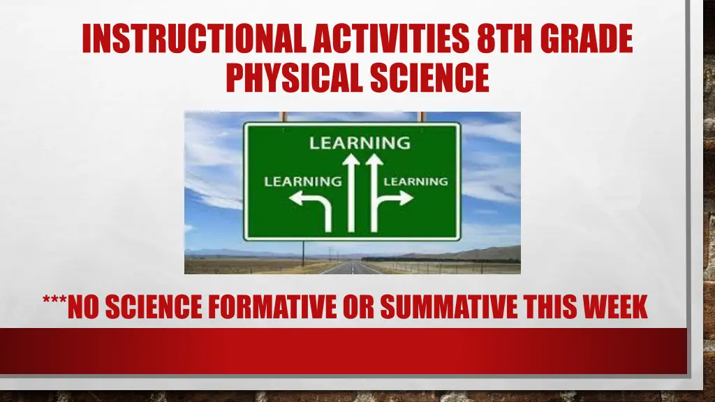instructional activities 8th grade physical