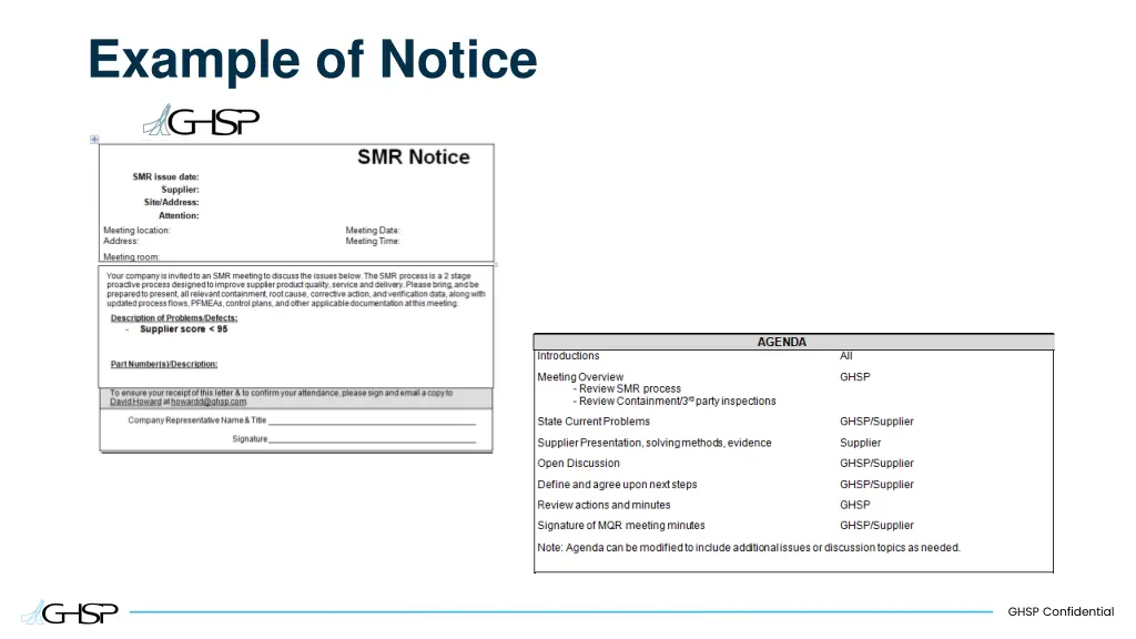example of notice