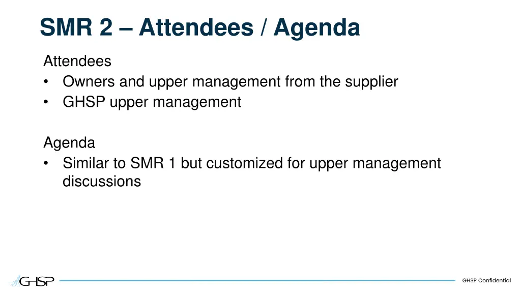 smr 2 attendees agenda