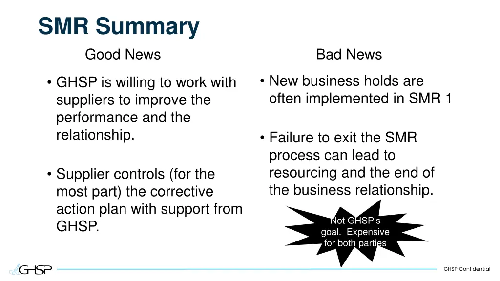 smr summary good news
