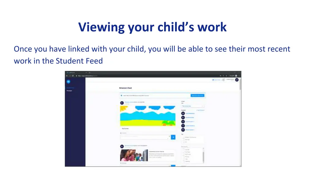 viewing your child s work