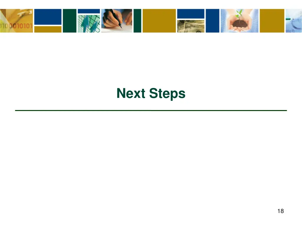 next steps