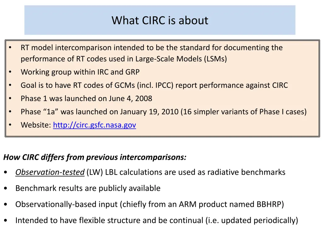 what circ is about