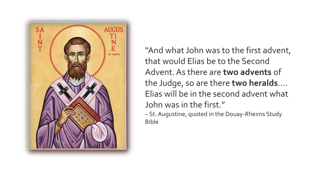 and what john was to the first advent that would