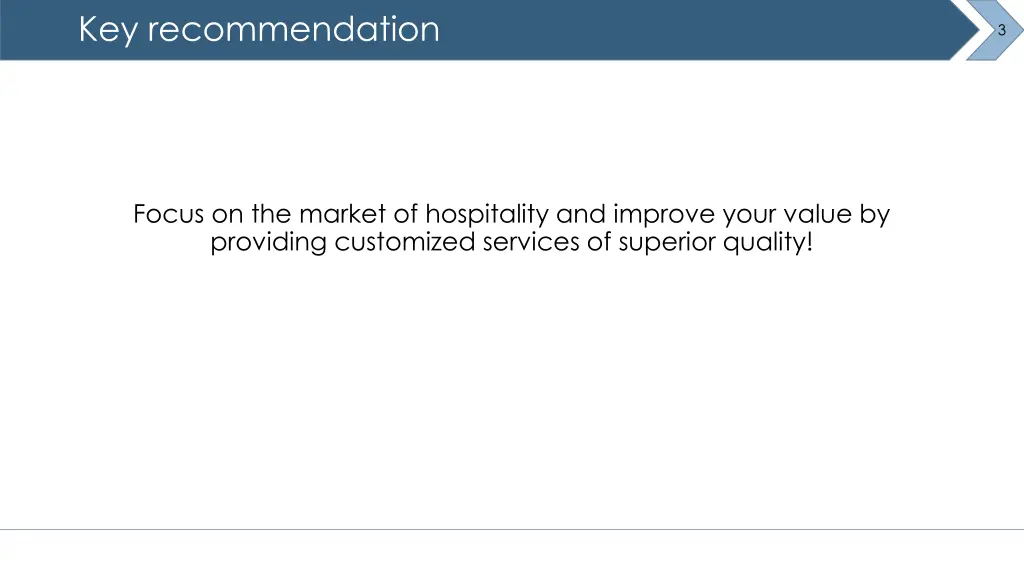key recommendation