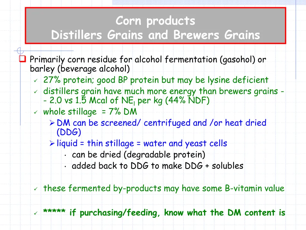 corn products