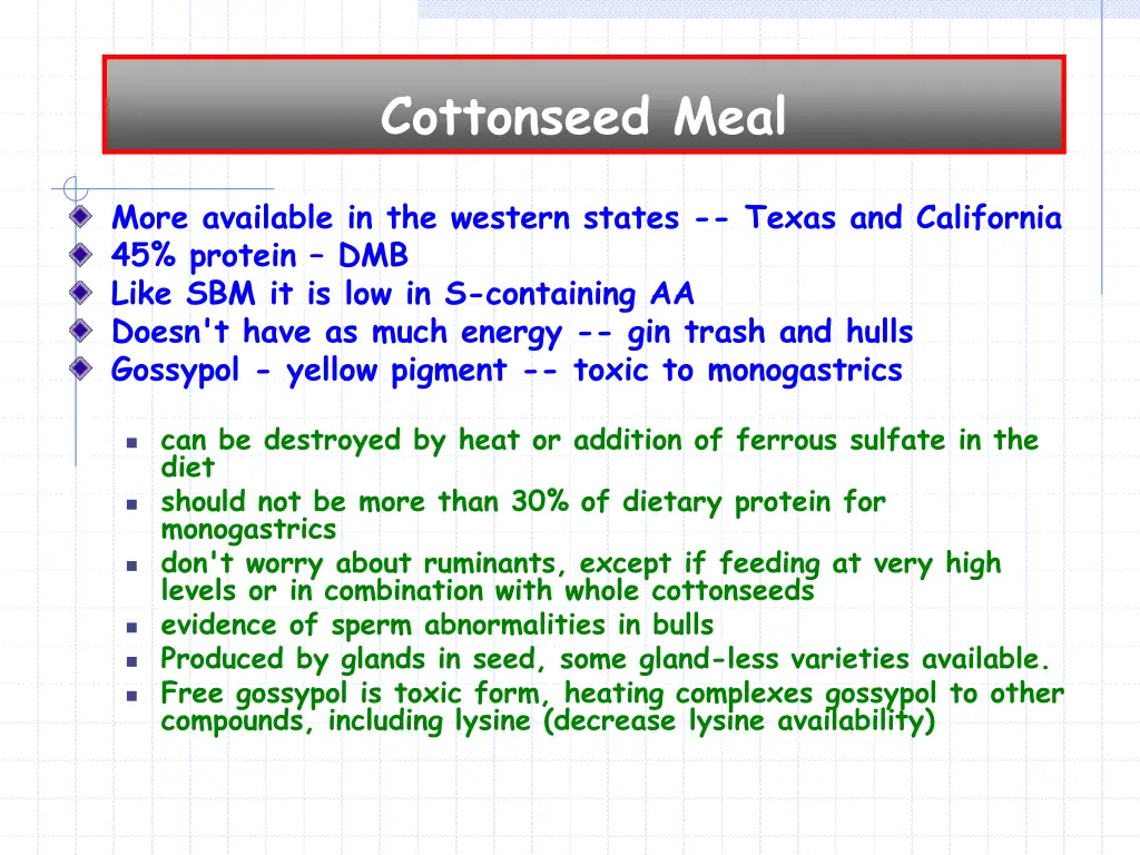 cottonseed meal