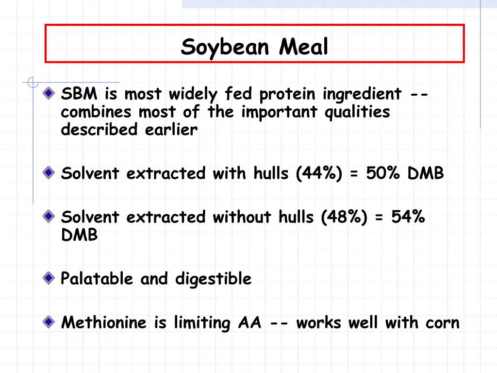 soybean meal