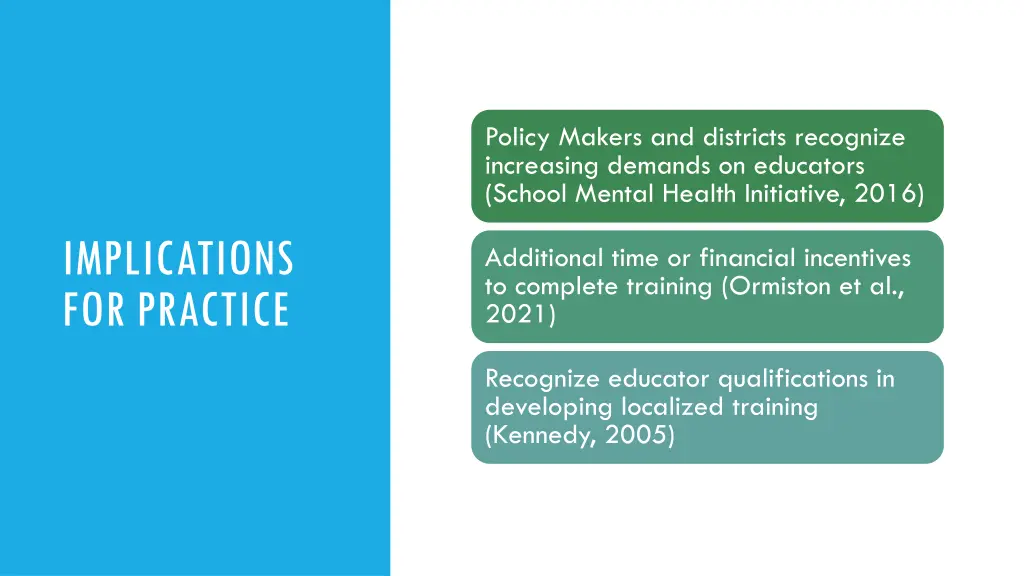 policy makers and districts recognize increasing
