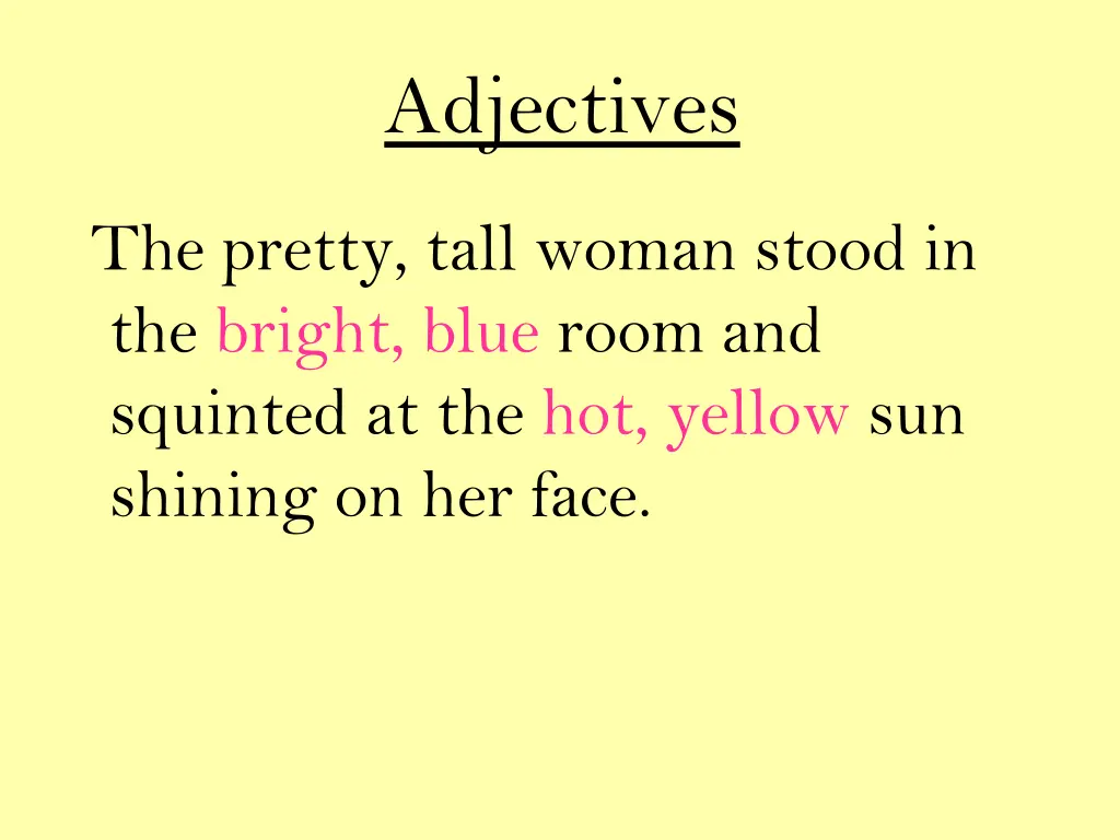 adjectives