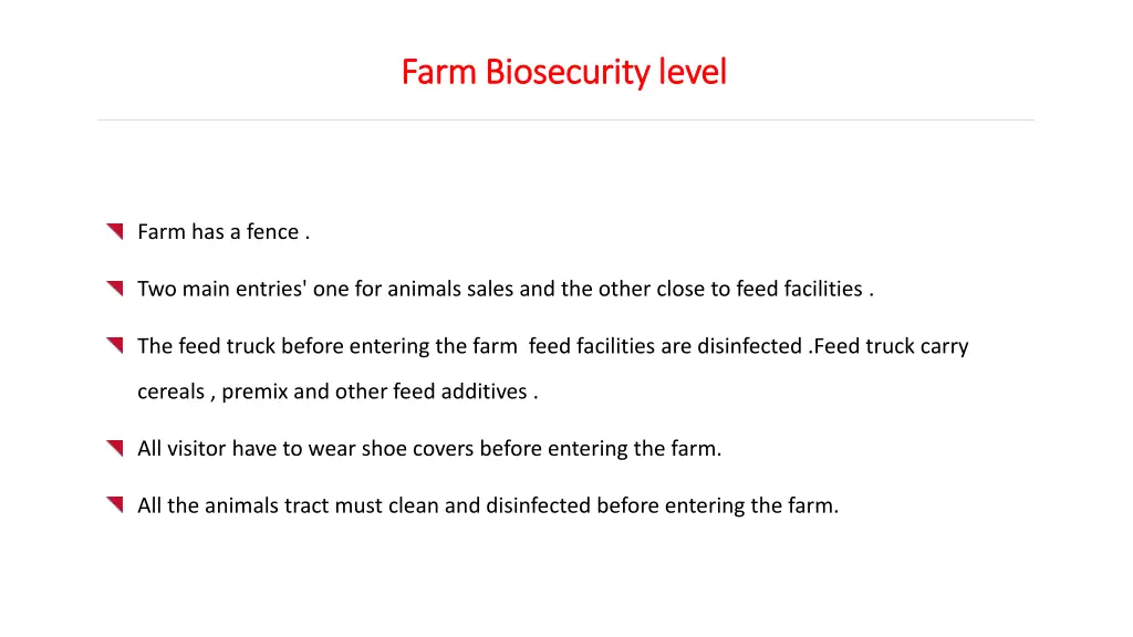farm biosecurity level farm biosecurity level