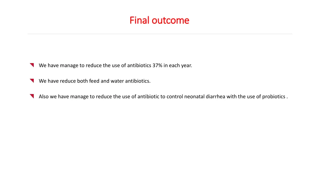final outcome final outcome