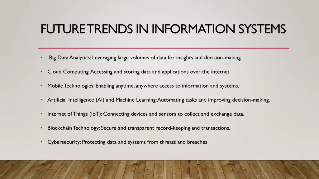 futuretrends in information systems