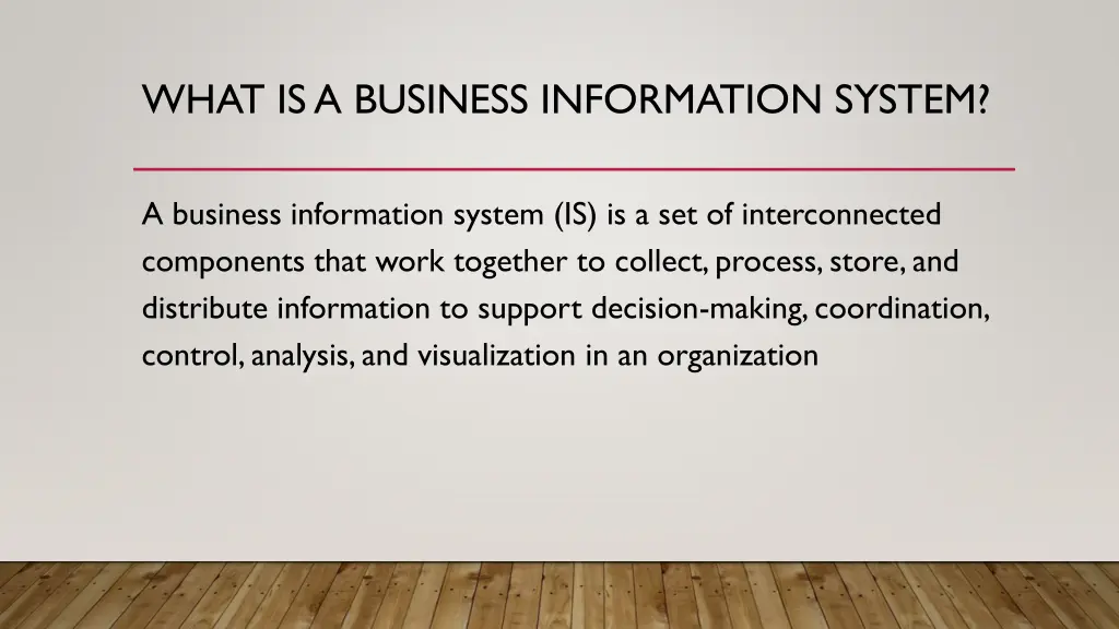 what is a business information system
