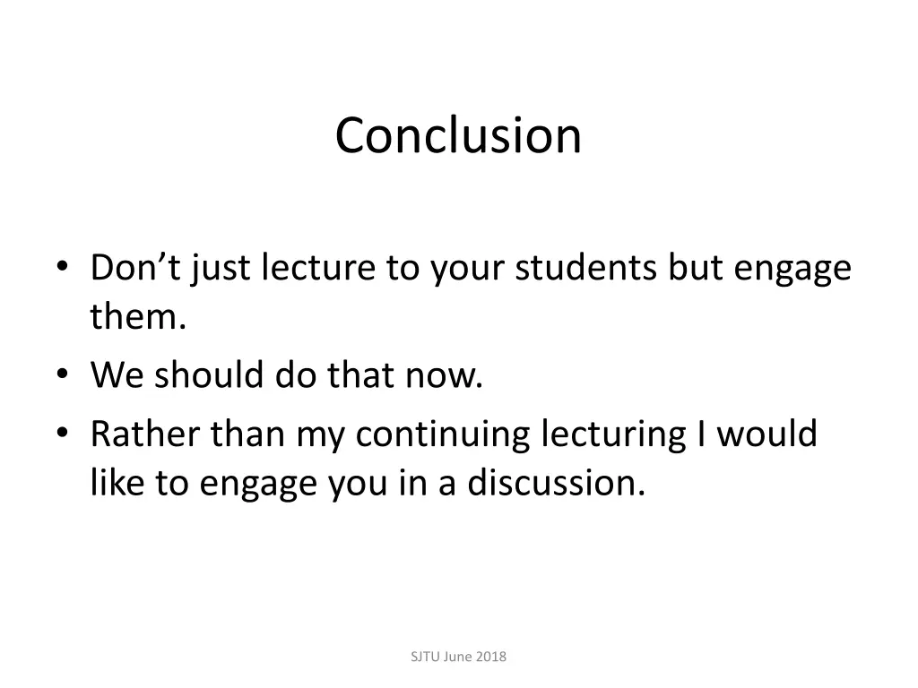 conclusion