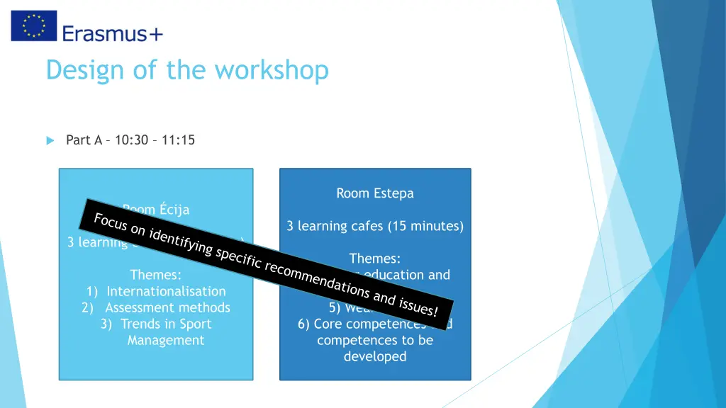 design of the workshop