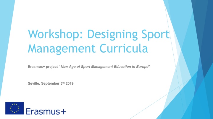 workshop designing sport management curricula