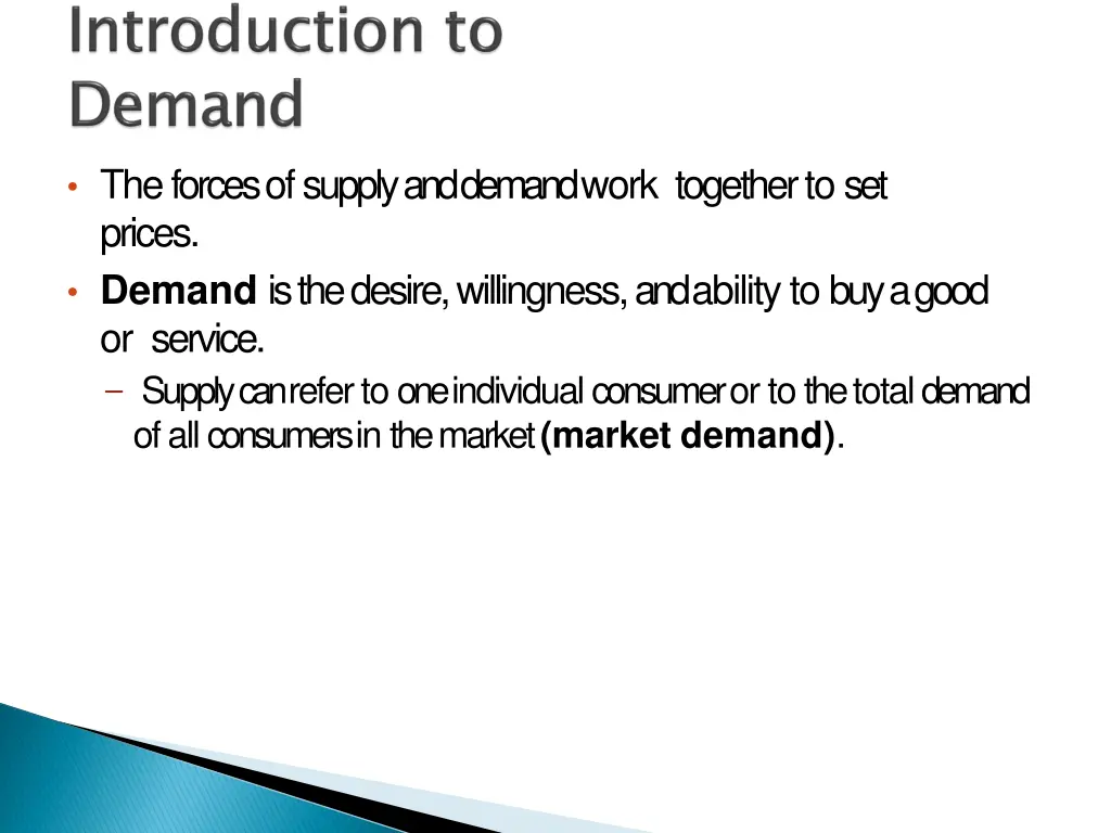 the forces of supply and demand work together