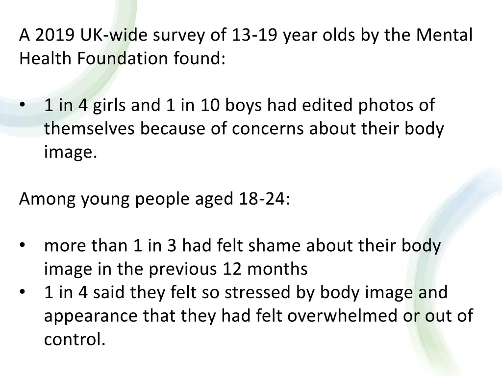 a 2019 uk wide survey of 13 19 year olds