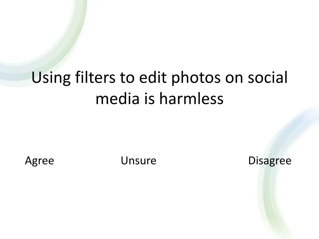 using filters to edit photos on social media