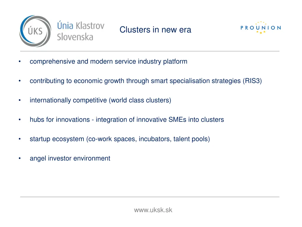 clusters in new era