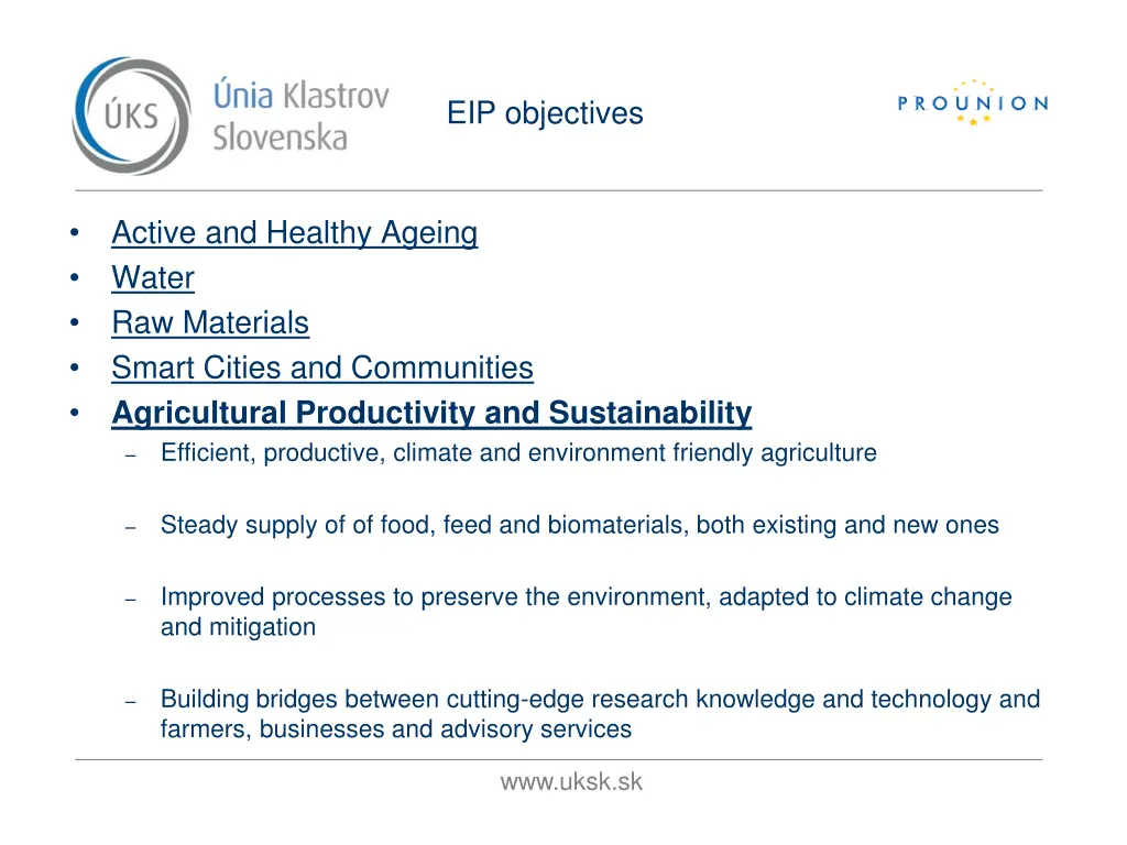 eip objectives