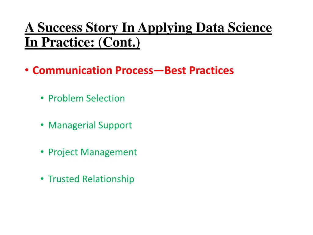 a success story in applying data science 2