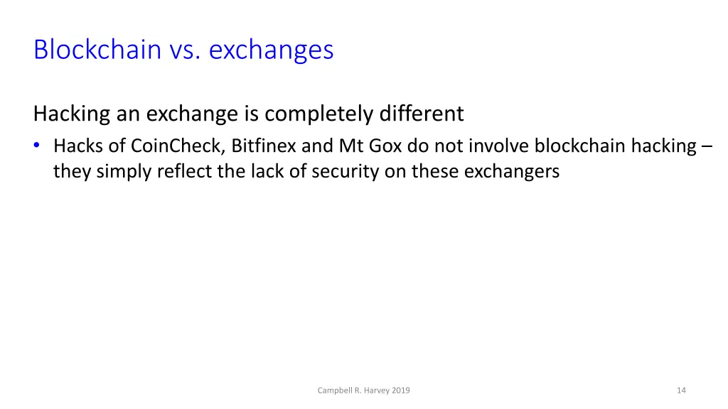 blockchain vs exchanges