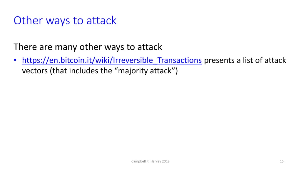other ways to attack