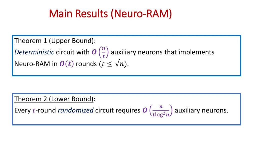 main results neuro main results neuro ram