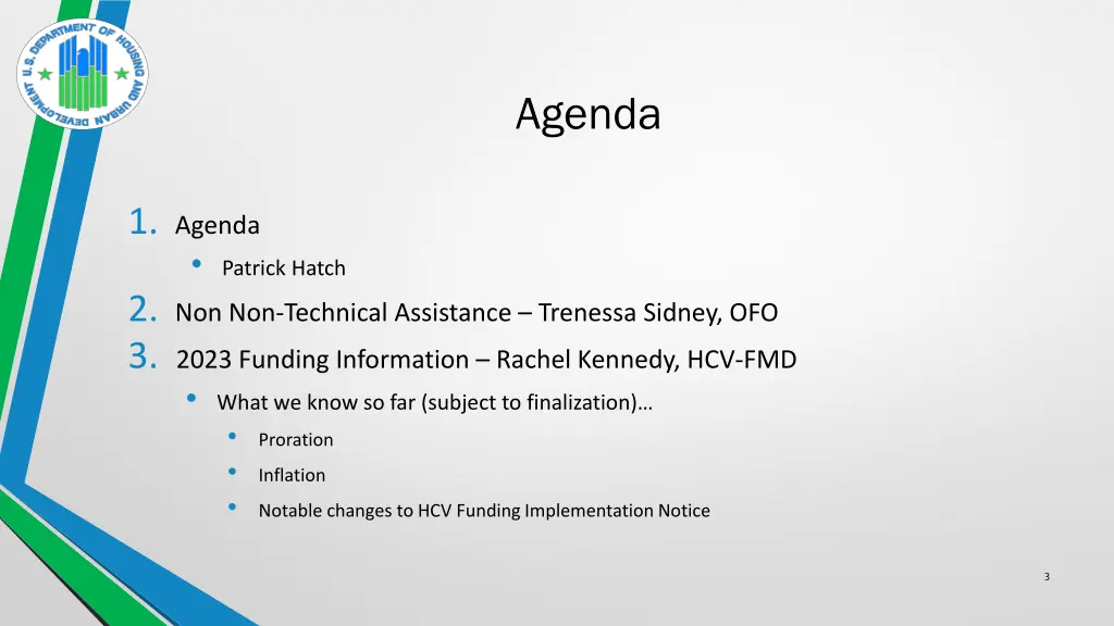 agenda