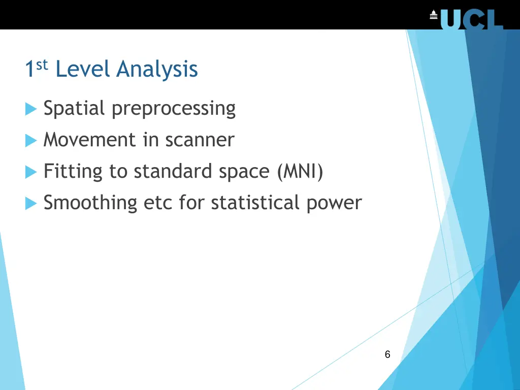 1 st level analysis