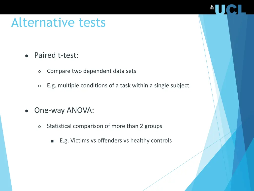 alternative tests